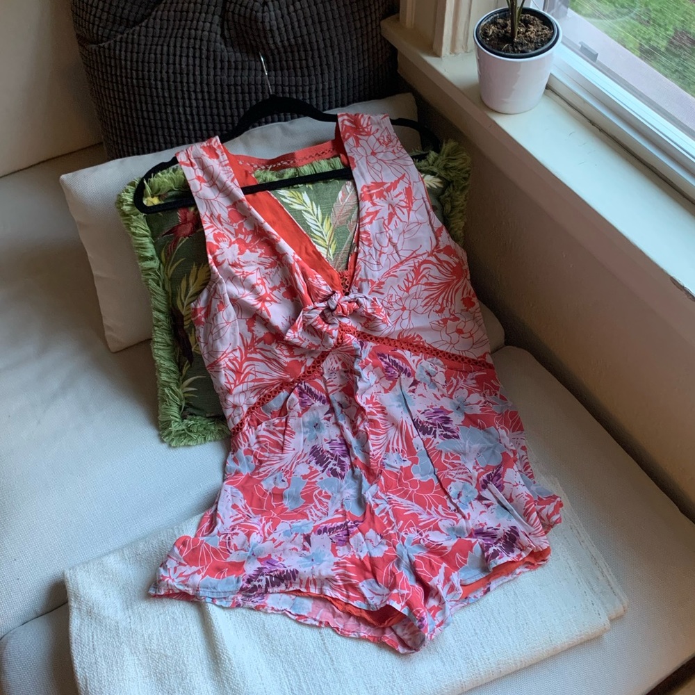 Free People V-Neck Romper